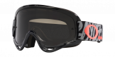 Oakley 2024 O Frame TLD Painted Crossbril Zwart / Rood (Lens: Donker Grijs)