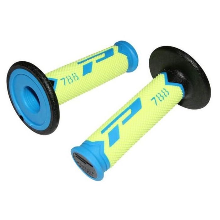 Pro Grip 788 Triple Density Handvaten Licht Blauw / Fluor Geel / Zwart