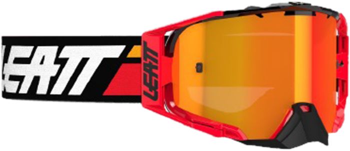 Leatt 2024 Velocity 6.5 Crossbril Rood / Zwart (Lens: Iriz Rood)