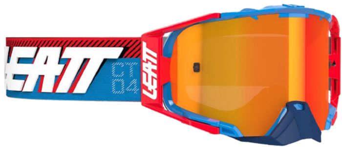 Leatt 2024 Velocity 6.5 Crossbril Blauw / Rood (Lens: Iriz Rood)