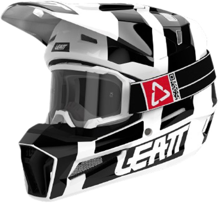 Leatt 2024 Moto 3.5 Crosshelm Zwart / Wit