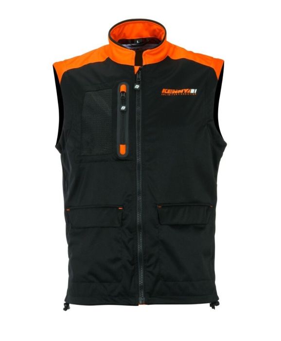 Kenny 2021 Bodywarmer + Schwarz / Fluor Orange