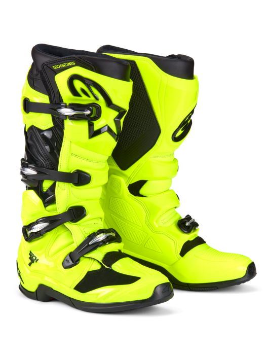 Alpinestars Tech 7 Crosslaarzen Fluor Geel / Zwart