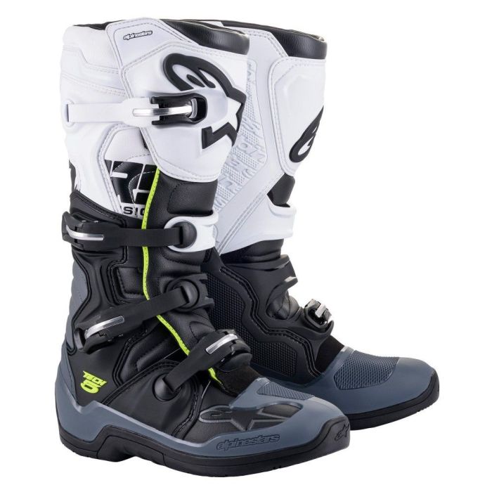 Alpinestars 2021 Tech 5 Crosslaarzen Zwart / Donker Grijs / Wit 