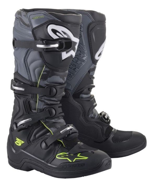 Alpinestars 2022 Tech 5 Crosslaarzen Zwart / Antraciet / Fluor Geel