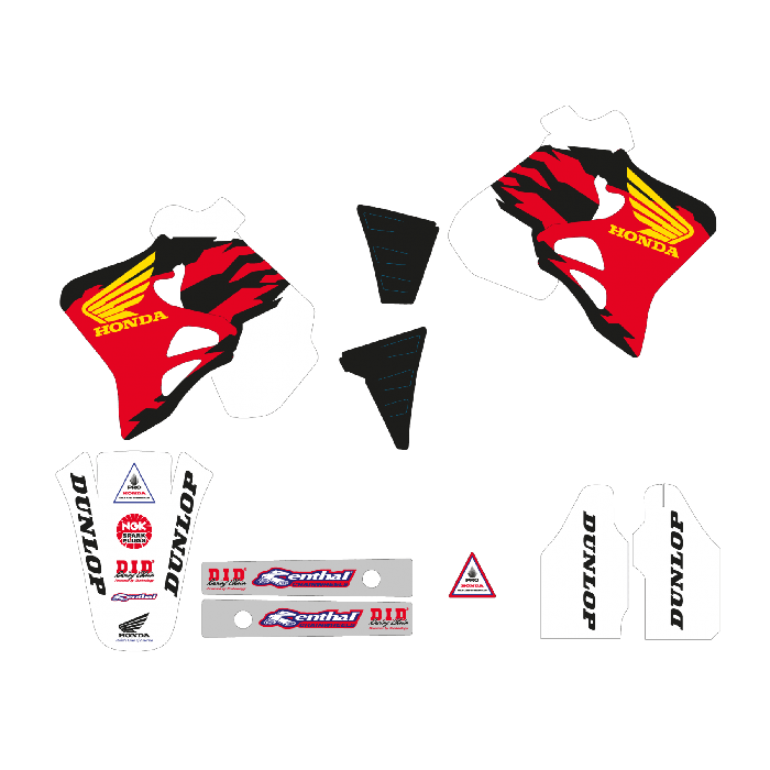 Tecnosel Stickerset Honda USA CR125 1993-1997 CR250 1992-1996