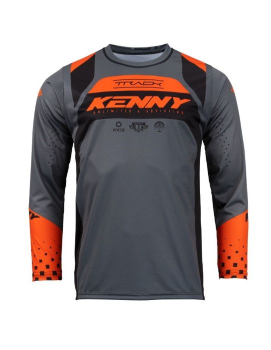 Kenny 2023 Jeugd Track Focus Crossshirt Oranje / Zwart