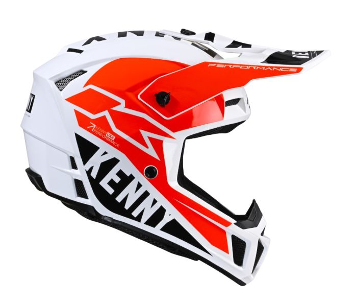 Kenny 2024 Performance Graphic Crosshelm Wit / Rood