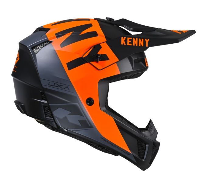 Kenny 2024 Performance Graphic Crosshelm Zwart / Fluor Oranje