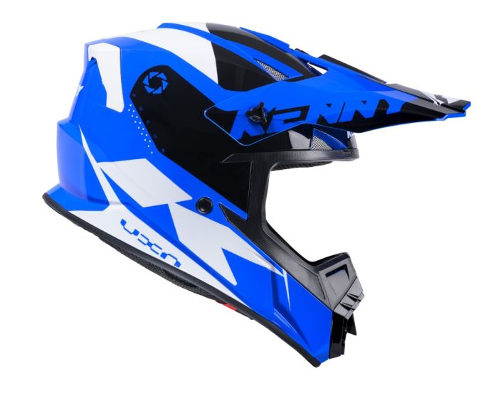 Kenny 2024 Track Graphic Crosshelm Blauw