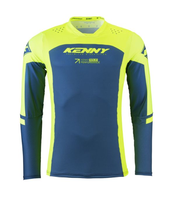 Kenny 2024 Performance Solid Crossshirt Fluor Geel