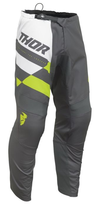 Thor 2024 Sector Checker Crossbroek Antraciet / Fluor Geel