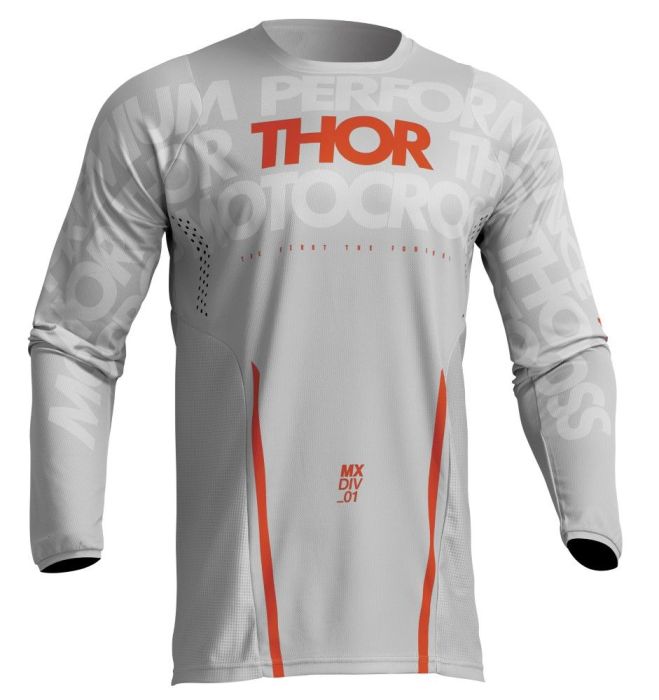 Thor 2023 Pulse Mono Crossshirt Grijs / Oranje