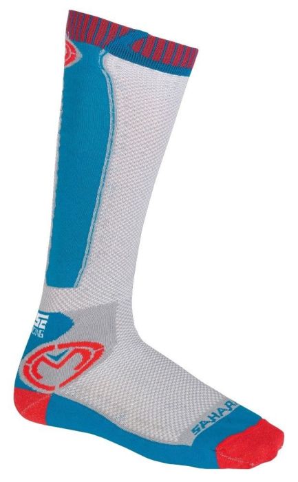 Moose Racing 2021 Sahara Cross Socken Rot / Blau