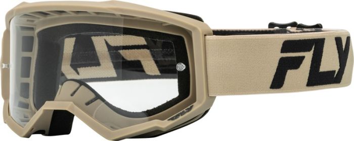 Fly Racing Focus Jeugd Crossbril Khaki / Zwart 