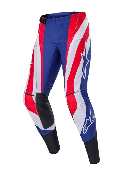 Alpinestars 2024 Techstar Crossbroek Limited Edition Union Red Bud Rood / Blauw / Wit