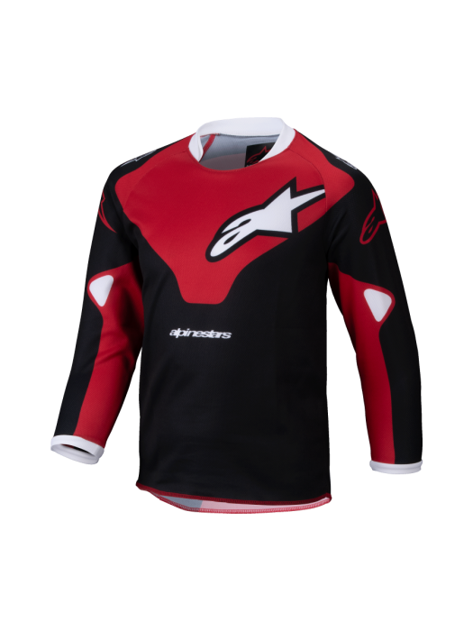 Alpinestars 2025 Racer Veil Kinder Crossshirt Zwart / Rood 