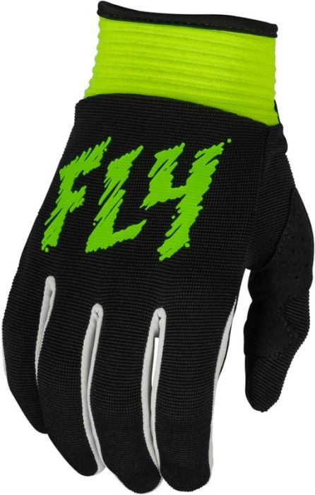 Fly Racing 2024 F-16 jeugd Crosshandschoenen Zwart / Fluor Groen