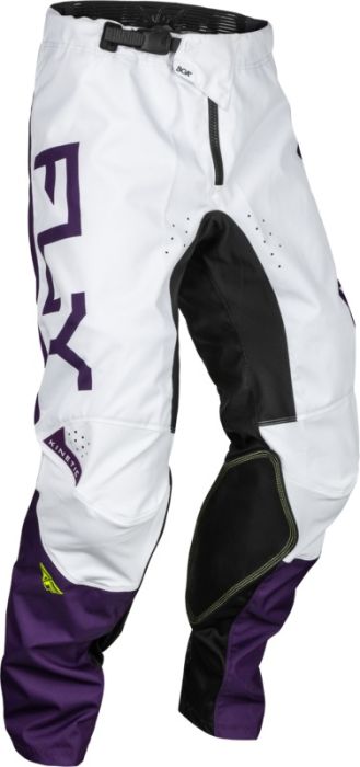 Fly Racing 2024 Kinetic Reload Crossbroek Donker Paars / Wit / Fluor Geel