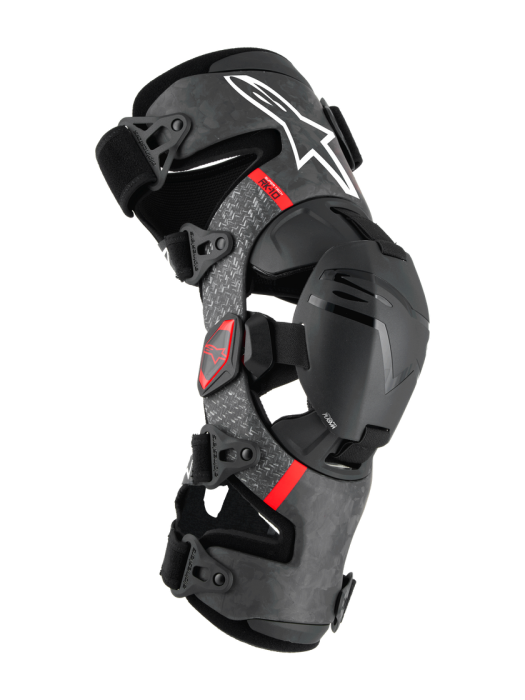 Alpinestars Supertech RK-10 Plasma Kniebraces Zwart / Rood