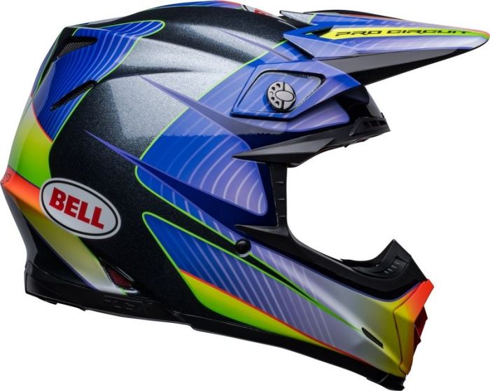 Bell 2023 Moto-9S Flex Pro Circuit 23 Crosshelm Zilver Metallic Flake