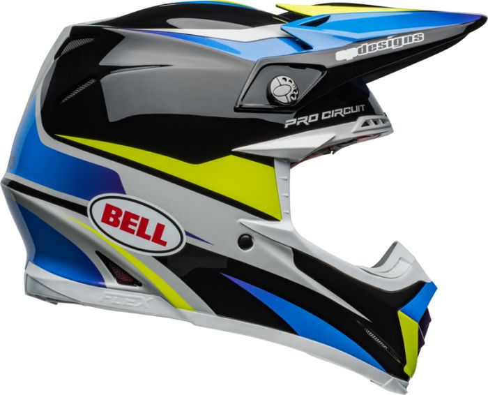 Bell 2024 Moto-9S Flex Pro Circuit 24 Crosshelm Zwart / Blauw