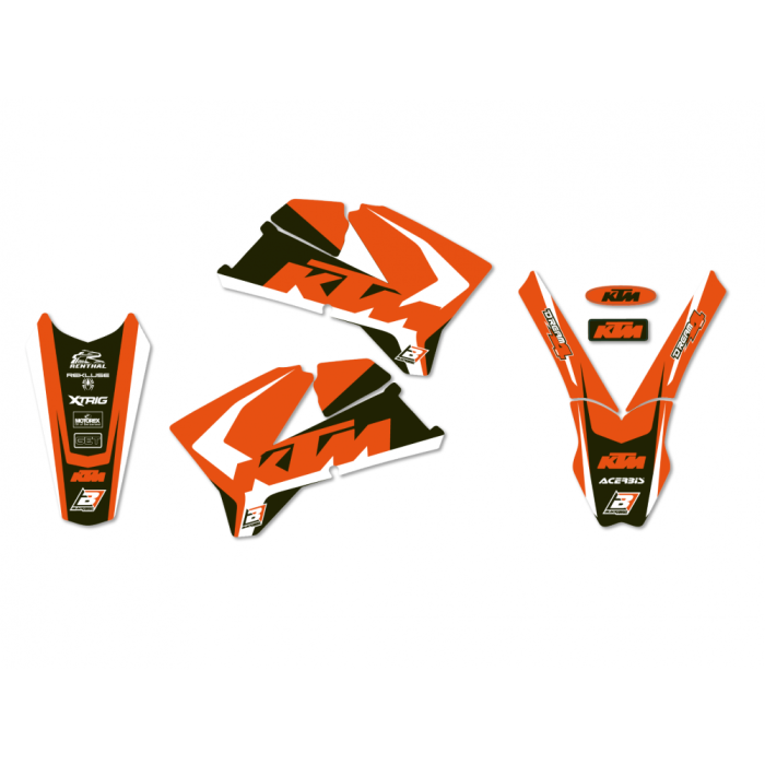 Blackbird Racing Stickerset Dream 4 met Buddyovertrek KTM 625SXC SX125 SX250 SX525 SXF250 SXF450 SXF505 2005-2006