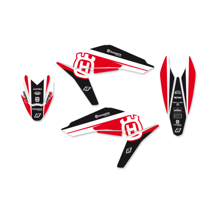 Blackbird Racing Stickerset Dream 4 met Buddyovertrek Husqvarna TC449 TE449 TE511 2011-2013 TE510 2011