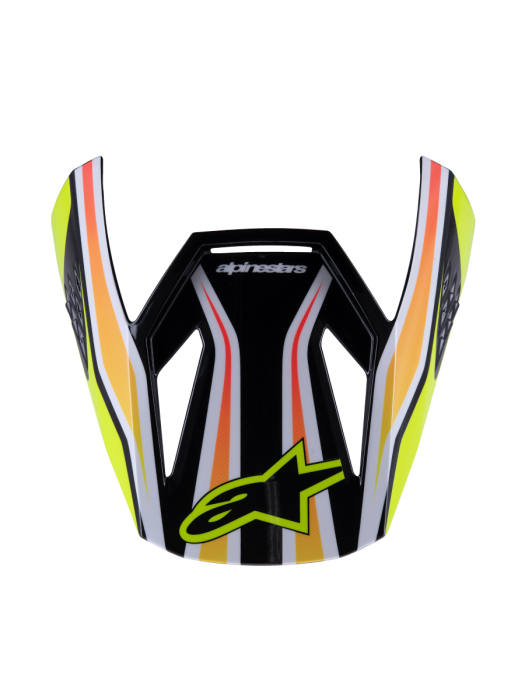 Alpinestars 2025 Supertech M3 Wurx Jeugd Helmklep Zwart / Fluor Geel / Blauw / Rood 