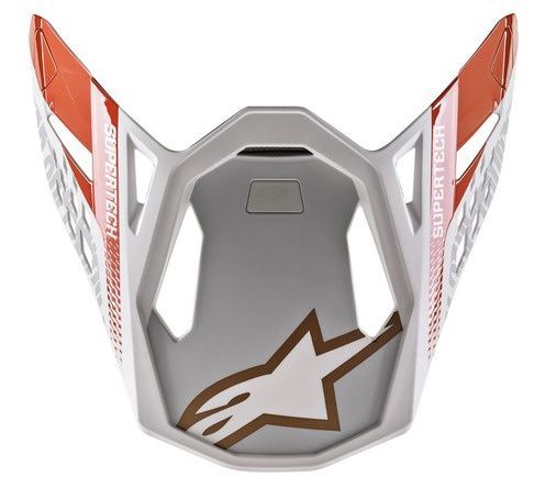 Alpinestars 2022 S-M8 Triple Helmklep Fluor Oranje / Wit / Goud