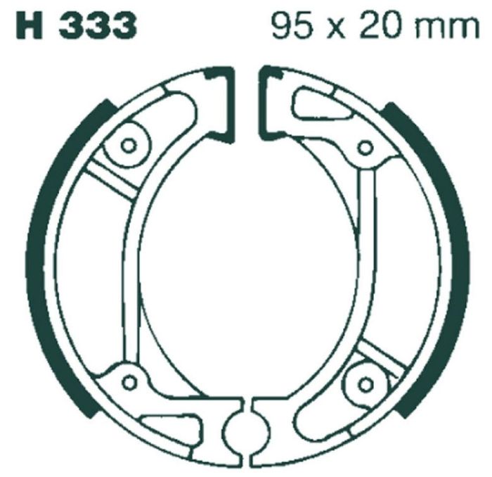 EBC Carbon X Series Achterremschoenen Honda CR80 1982-1984 CRF100F CRF80F 2004-2013 CRF110F 2013-2015 CRF125F 2014-2016 CRF50F 2005-2013 CRF70F 2005-2011 QR50 1993-1997 XR100R 1993-2003 XR70R 1997-2003 XR80R 1987-1988