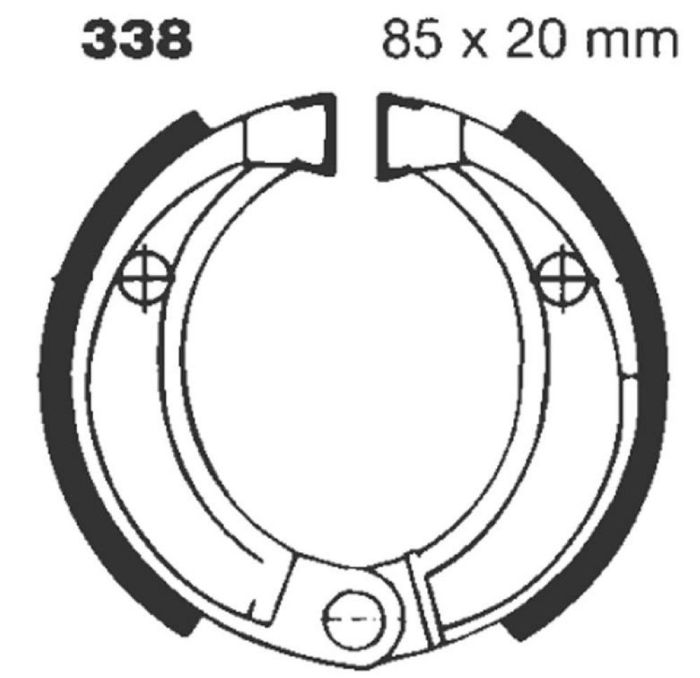 EBC Grooved G Series Remschoenen Honda CR80 1986-1991