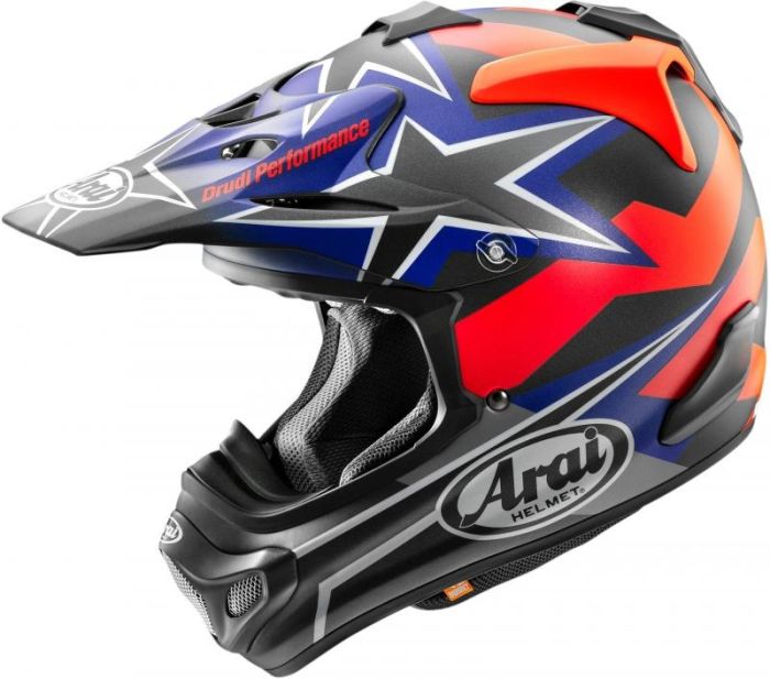 Arai MX-V EVO Crosshelm Stars & Stripes Donker