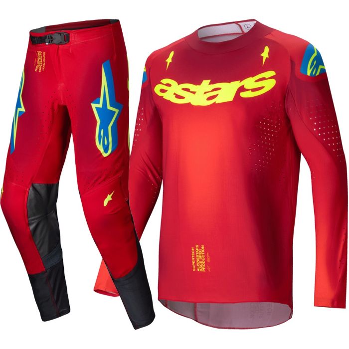 Alpinestars 2025 Supertech Maker Crosspak Rood / Fluor Geel