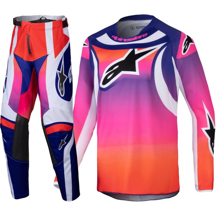 Alpinestars 2025 Racer Wurx Jeugd Crosspak Multicolor Rood / Roze / Paars / Wit 