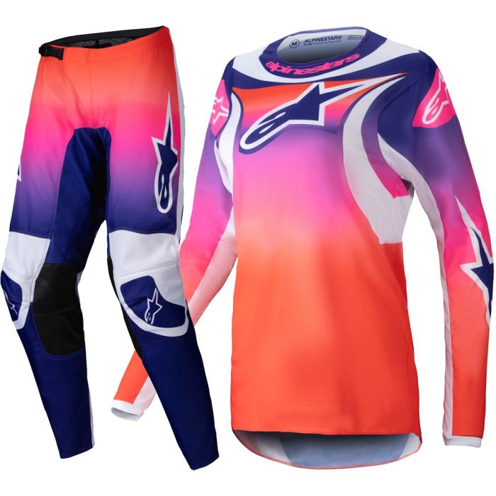 Alpinestars 2025 Stella Fluid Wurx Crosspak Multicolor Blauw / Paars / Roze / Rood / Wit