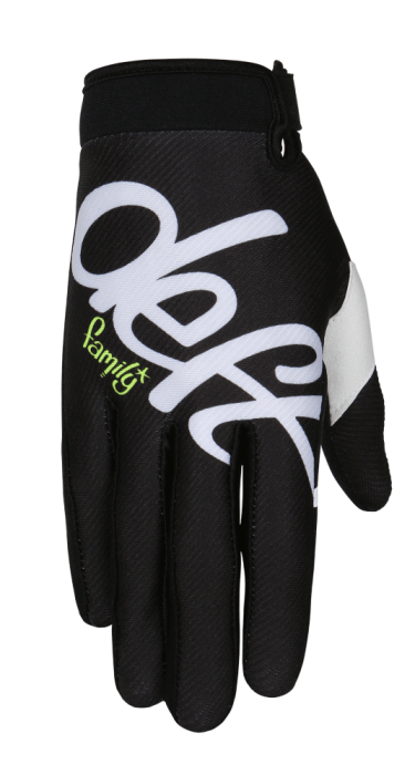 Deft Family Motocross Handschuhe der Familie Eqvlnt Solid Black