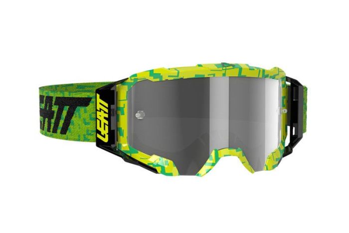 Leatt 2021 Motocross Brille Geschwindigkeit 5.5 Limette / Schwarz (Linse Grau)