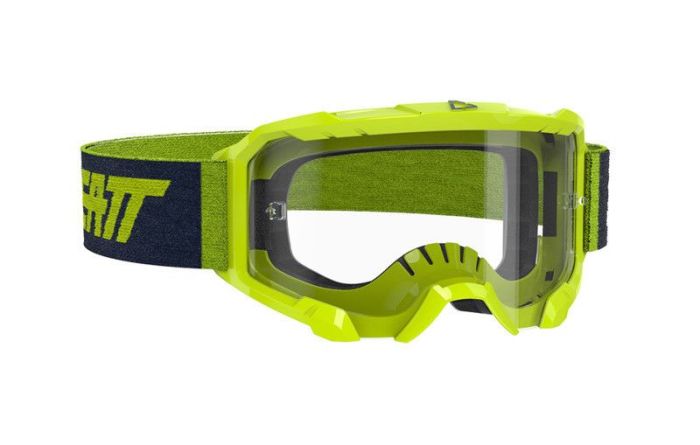 Leatt 2021 Motocross Brille Geschwindigkeit 4.5 Fluor Lime / Schwarz (Linse klar)