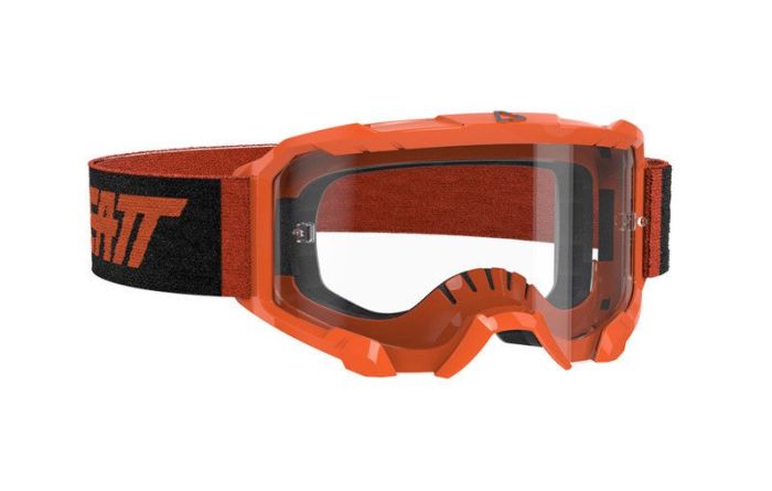 Leatt 2021 Motocross Brille Geschwindigkeit 4.5 Orange / Schwarz (Linse klar)