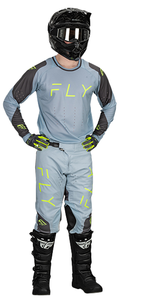 Fly Racing 2024 Evolution DST Crosspak Ice Grijs / Antraciet / Fluor Groen