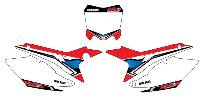 Outlaw Racing Nummerplatenset Honda CRF450R 2017-2020 CRF250R 2018-2020