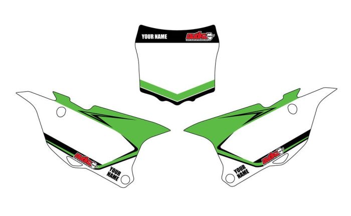 Outlaw Racing Nummerplatenset Kawasaki KX450F 2013-2015