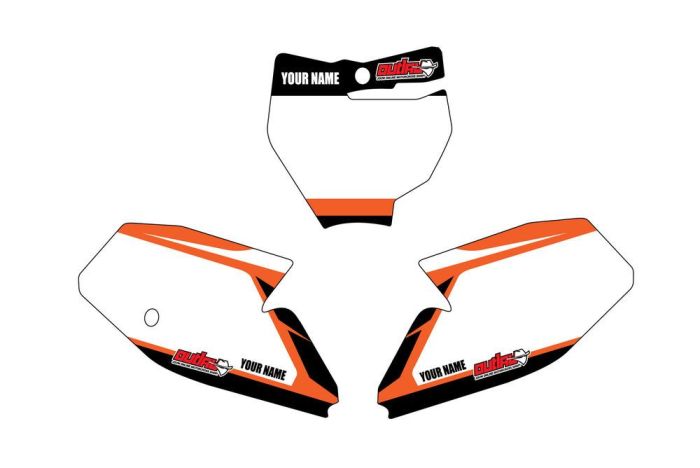 Outlaw Racing Nummerplatenset KTM SX65 2009-2015