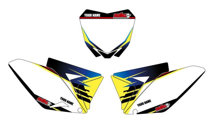 Outlaw Racing Nummerplatenset Suzuki RMZ250 2010-2017