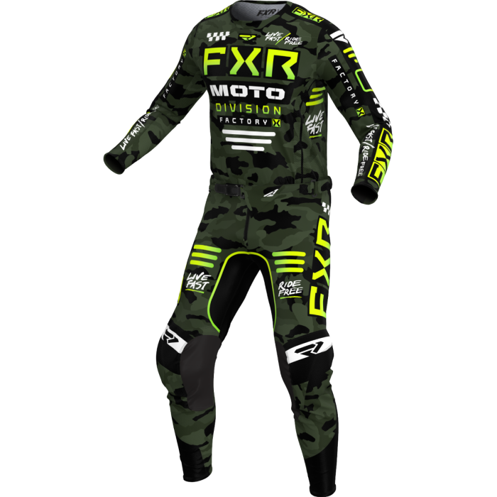 FXR 2024 Podium Gladiator MX Crosspak Camo / Fluor Geel