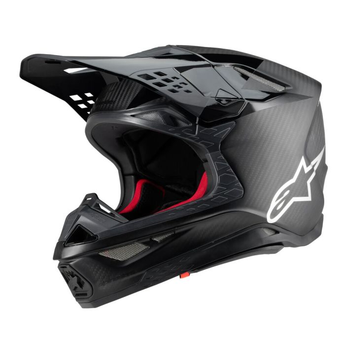 Alpinestars 2025 Supertech S-M10 Fame Crosshelm Mat & Glossy Zwart / Carbon