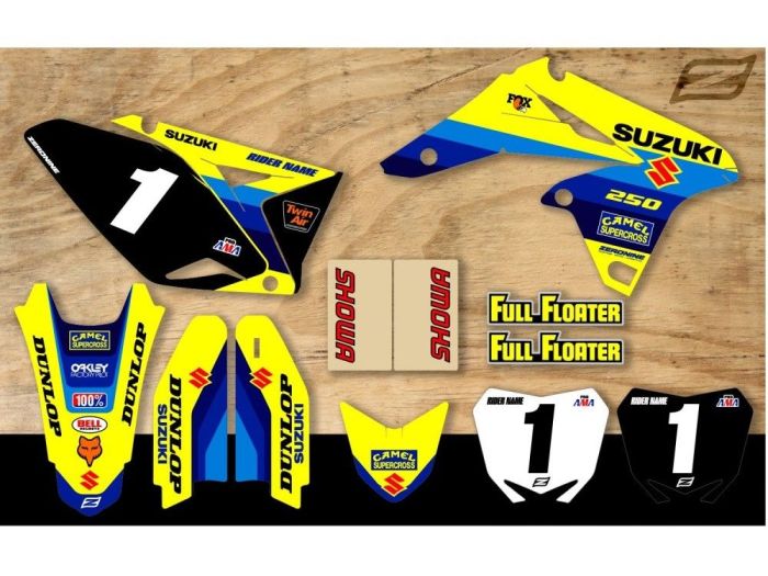 Zeronine Stickerset Retro Bomber Suzuki RMZ450 2008-2017