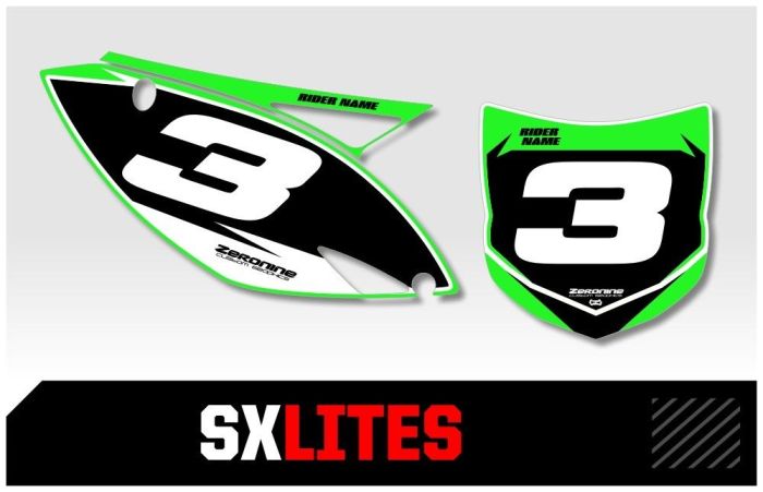 Zeronine Nummerplaten Kawasaki SXlites Series Kawasaki KX450F 2012