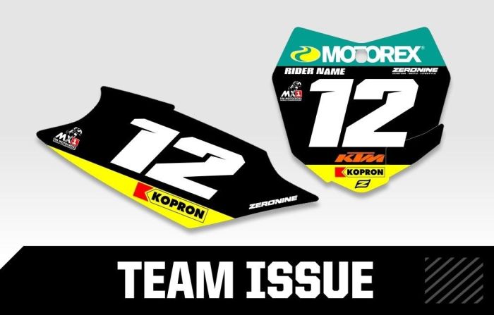 Zeronine Nummerplaten KTM Team Issue Series KTM SX85 2004-2012